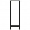 Nogi do stołu barowego czarne 2 szt. 50x(110-111) cm stal