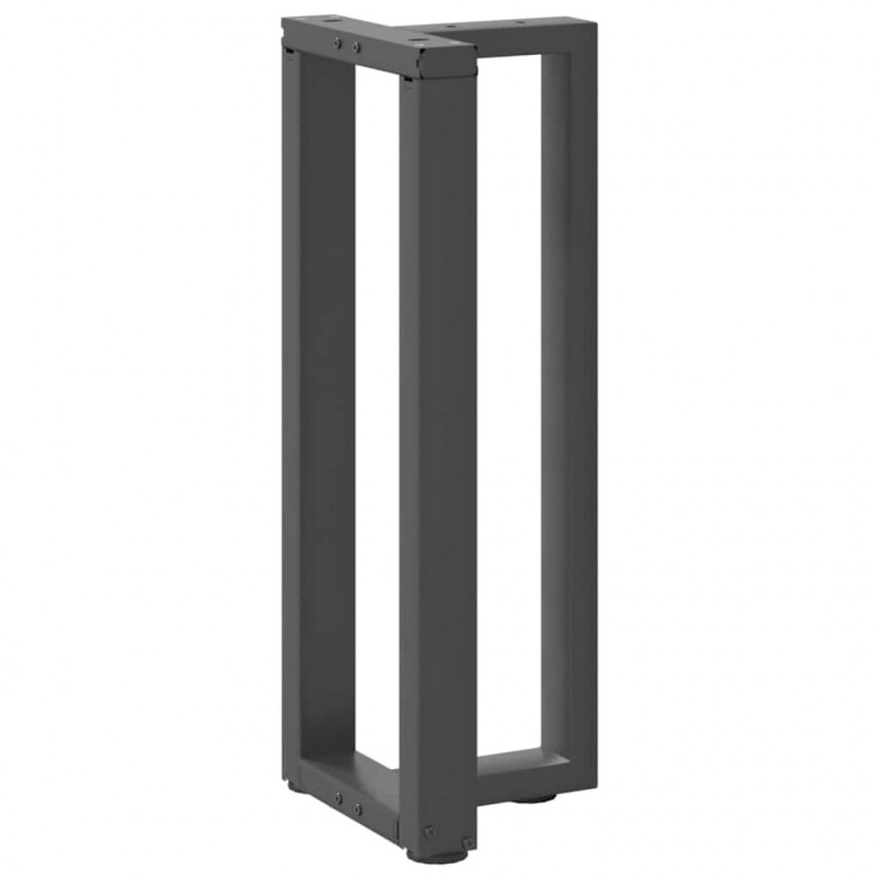 Nogi do stołu konsolowego w kształcie litery T 2 szt. Antracyt 38x25x(72-73) cm Stal
