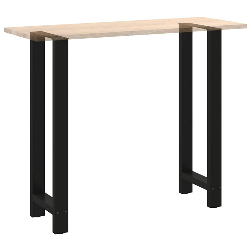 Nogi do stołu barowego czarne 2 szt. 50x(110-111) cm stal