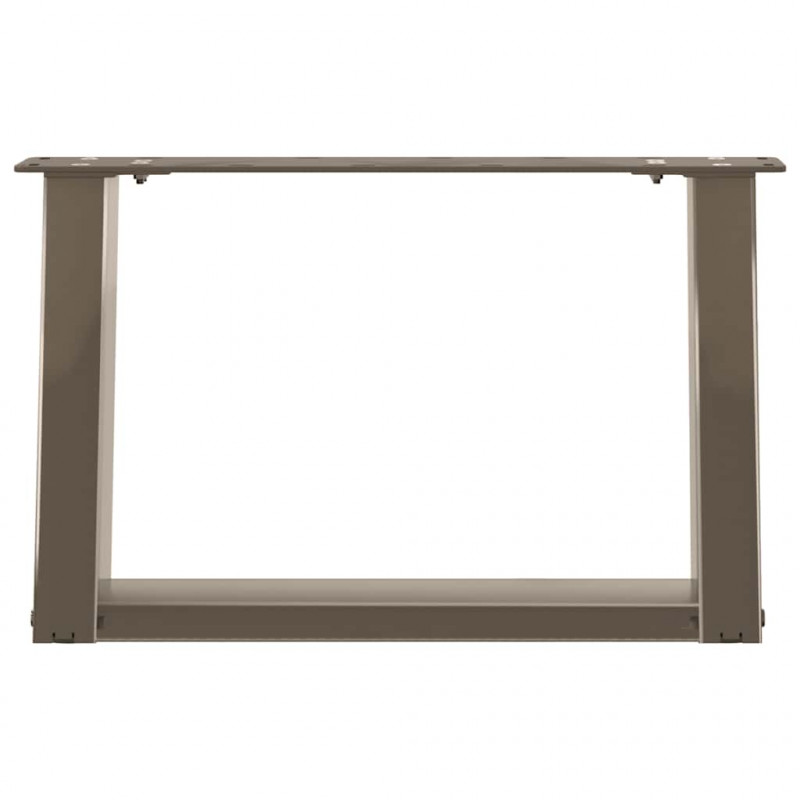 Nogi do stolika kawowego w kształcie litery U 2 szt. Naturalna stal 40x(30-31) cm Stal