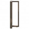 Nogi do stołu konsolowego w kształcie litery T 2 szt. Czarne 38x25x(72-73) cm Stal