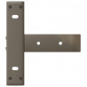 Nogi do stołu konsolowego w kształcie litery T 2 szt. Czarne 38x25x(72-73) cm Stal