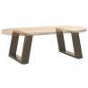Nogi do stolika kawowego w kształcie litery U 2 szt. Naturalna stal 40x(30-31) cm Stal