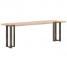 Nogi do stołu konsolowego w kształcie litery T 2 szt. Czarne 38x25x(72-73) cm Stal