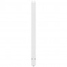 Nogi do stołu barowego białe 2 szt. 50x(110-111) cm stal