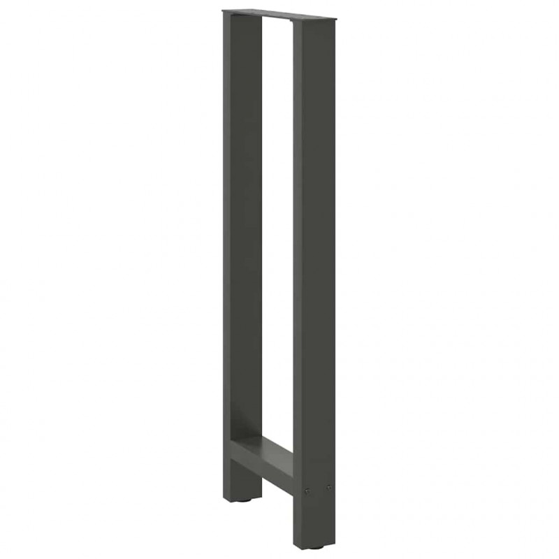 Nogi do stołu barowego Antracyt 2 szt. 50x(110-111) cm Stal