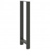 Nogi do stołu barowego Antracyt 2 szt. 50x(110-111) cm Stal