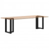 Nogi do stołu jadalnego w kształcie litery T 2 szt. Czarne 50x35x(72-73) cm Stal