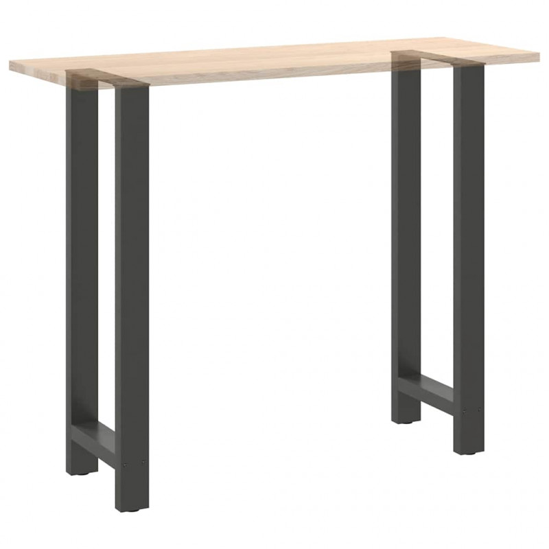 Nogi do stołu barowego Antracyt 2 szt. 50x(110-111) cm Stal
