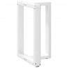 Nogi do stołu jadalnego w kształcie litery T 2 szt. Białe 50x35x(72-73) cm Stal