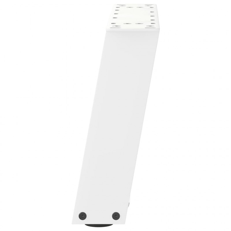 Nogi do stolika kawowego w kształcie litery U 2 szt. Białe 50x(30-31) cm Stal
