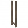 Nogi do stołu barowego Naturalna stal 2 szt. 50x(110-111) cm Stal