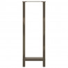 Nogi do stołu barowego Naturalna stal 2 szt. 50x(110-111) cm Stal
