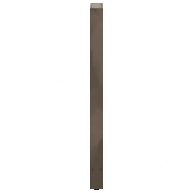 Nogi do stołu barowego Naturalna stal 2 szt. 50x(110-111) cm Stal