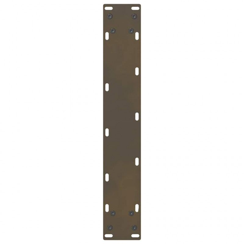 Nogi do stołu barowego Naturalna stal 2 szt. 50x(110-111) cm Stal