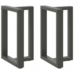 Nogi do stołu jadalnego w kształcie litery T 2 szt. Antracyt 50x35x(72-73) cm Stal