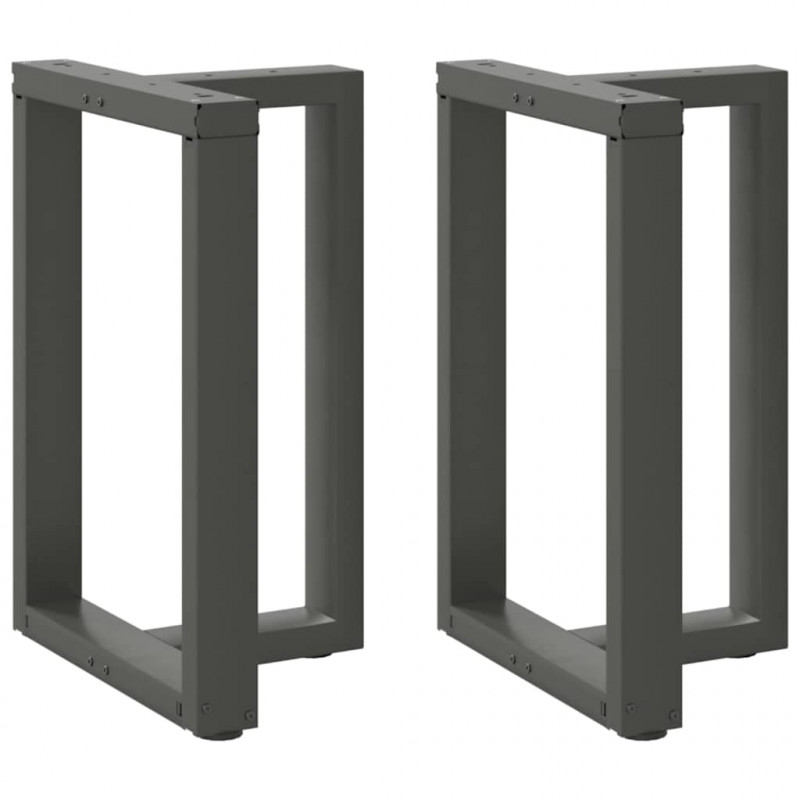 Nogi do stołu jadalnego w kształcie litery T 2 szt. Antracyt 50x35x(72-73) cm Stal