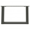 Nogi do stolika kawowego w kształcie litery U 2 szt. Antracyt 50x(30-31) cm Stal