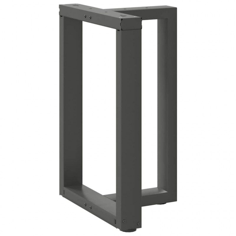 Nogi do stołu jadalnego w kształcie litery T 2 szt. Antracyt 50x35x(72-73) cm Stal