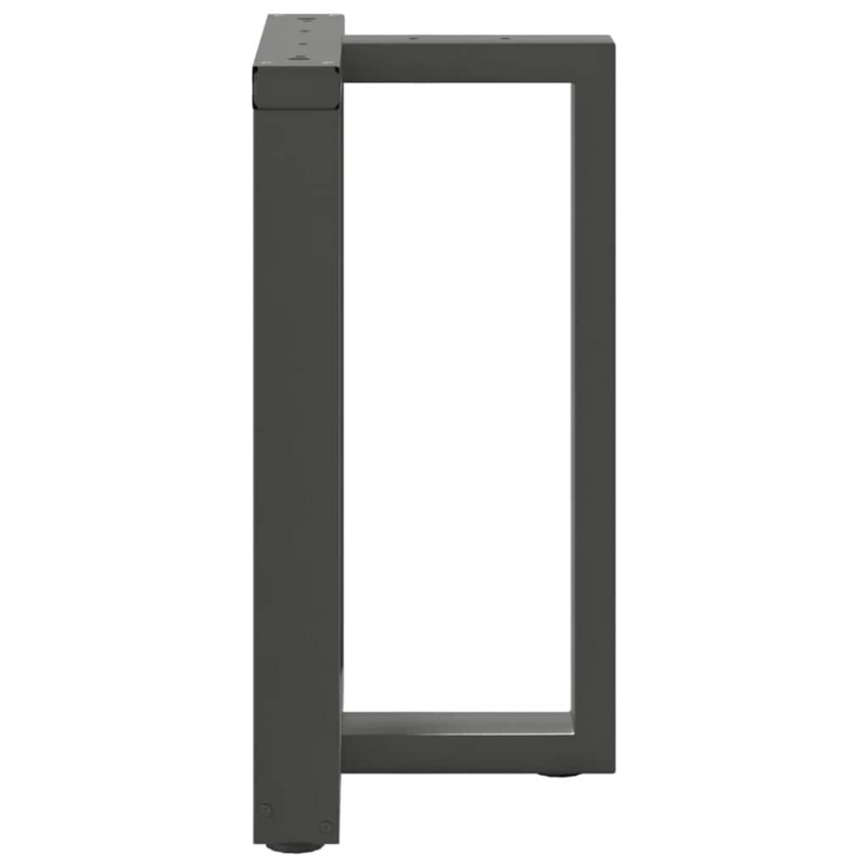 Nogi do stołu jadalnego w kształcie litery T 2 szt. Antracyt 50x35x(72-73) cm Stal