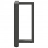 Nogi do stołu jadalnego w kształcie litery T 2 szt. Antracyt 50x35x(72-73) cm Stal