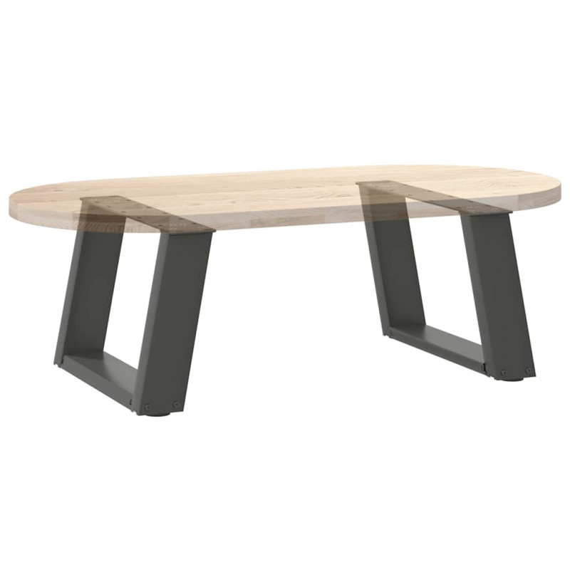 Nogi do stolika kawowego w kształcie litery U 2 szt. Antracyt 50x(30-31) cm Stal