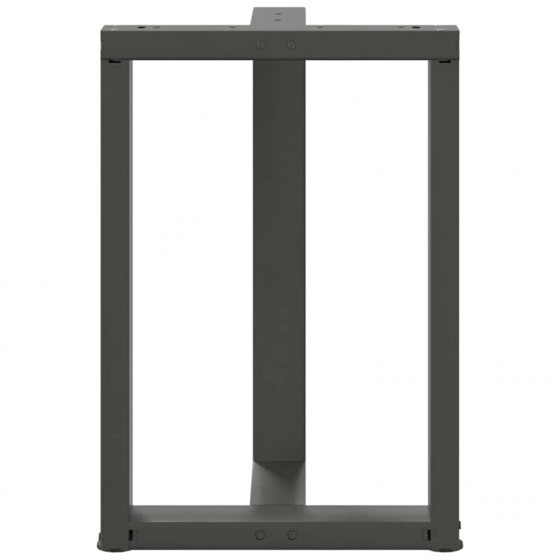 Nogi do stołu jadalnego w kształcie litery T 2 szt. Antracyt 50x35x(72-73) cm Stal