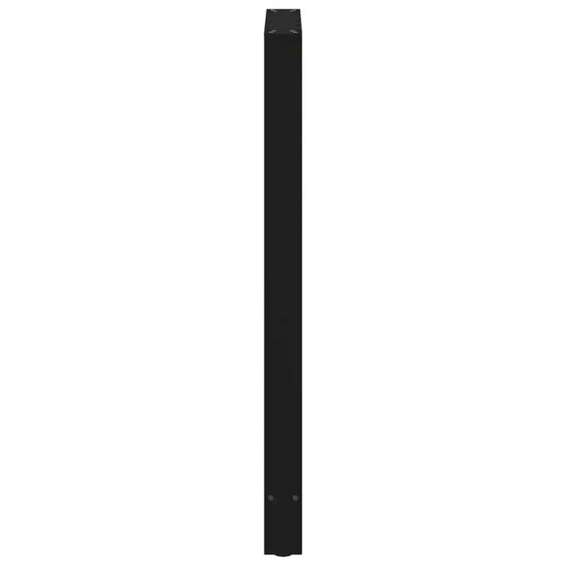 Nogi do stołu barowego czarne 2 szt. 60x(110-111) cm stal