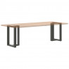 Nogi do stołu jadalnego w kształcie litery T 2 szt. Antracyt 50x35x(72-73) cm Stal