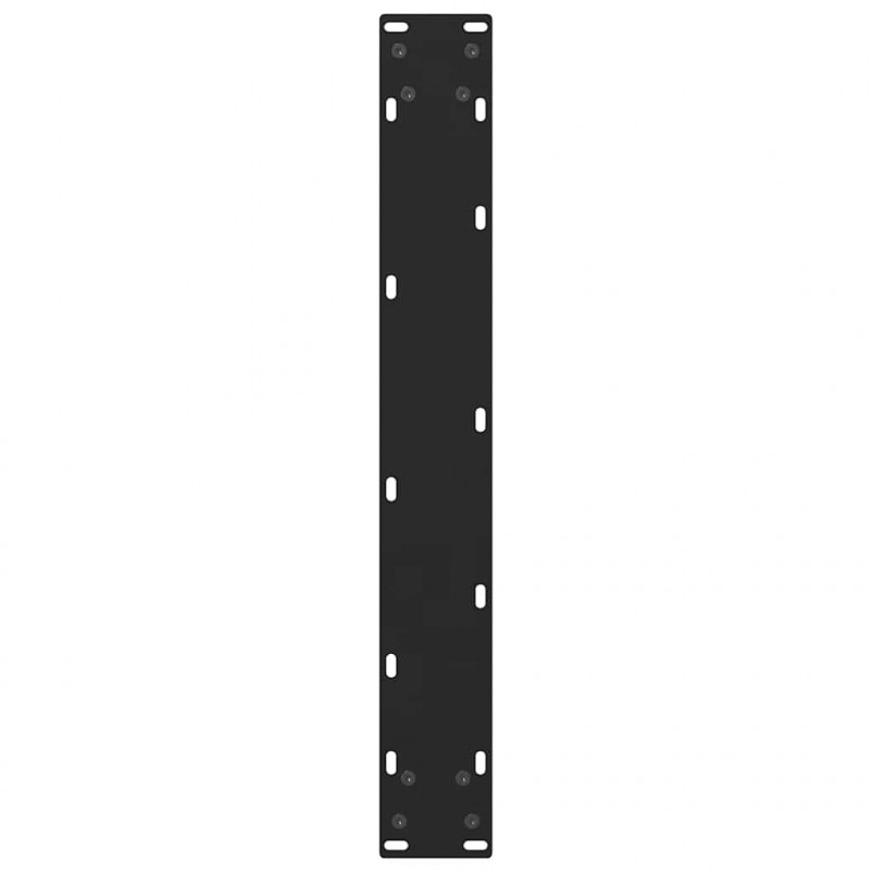 Nogi do stołu barowego czarne 2 szt. 60x(110-111) cm stal