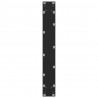 Nogi do stołu barowego czarne 2 szt. 60x(110-111) cm stal
