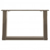 Nogi do stolika kawowego w kształcie litery U 2 szt. Naturalna stal 50x(30-31) cm Stal