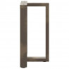 Nogi do stołu jadalnego w kształcie litery T 2 szt. Czarne 50x35x(72-73) cm Stal