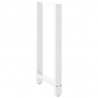 Nogi do stołu barowego białe 2 szt. 60x(110-111) cm stal