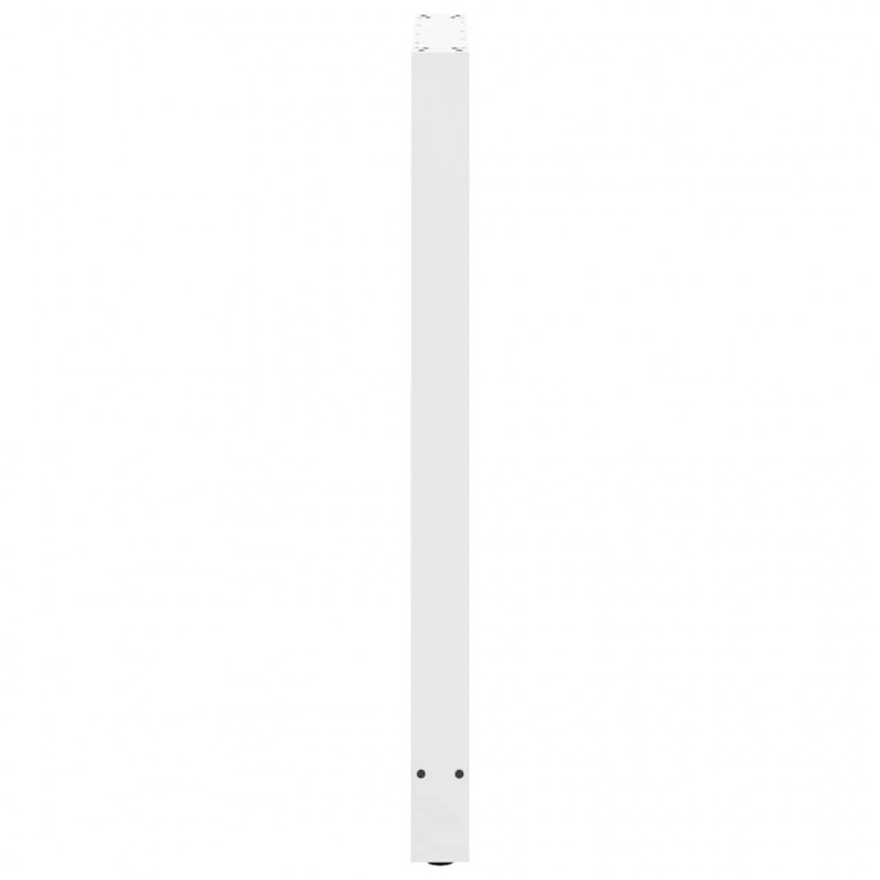 Nogi do stołu barowego białe 2 szt. 60x(110-111) cm stal