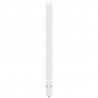 Nogi do stołu barowego białe 2 szt. 60x(110-111) cm stal