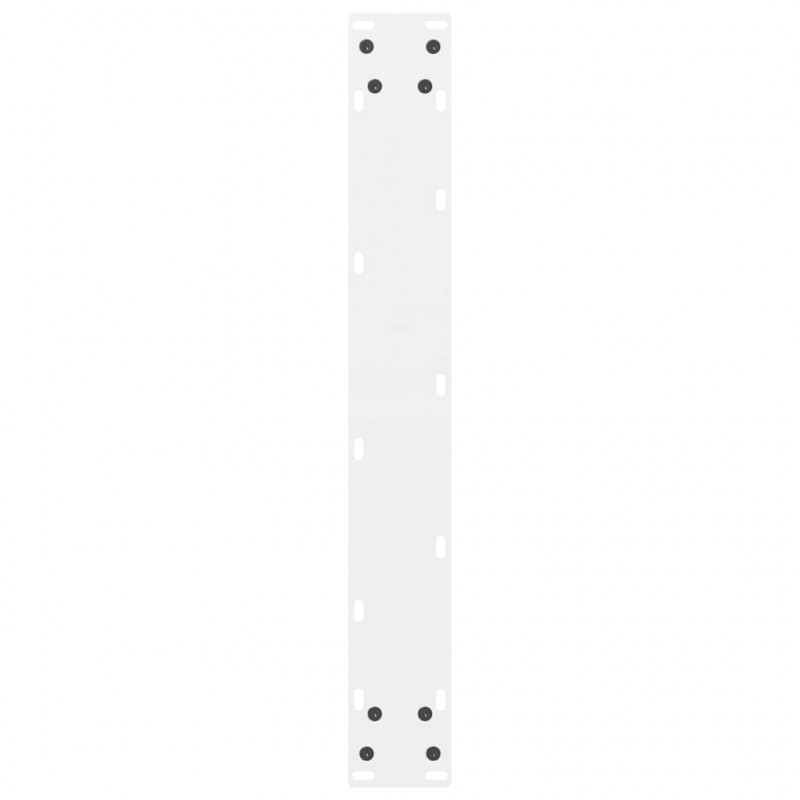 Nogi do stołu barowego białe 2 szt. 60x(110-111) cm stal