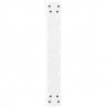 Nogi do stołu barowego białe 2 szt. 60x(110-111) cm stal