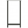 Nogi do stołu barowego Antracyt 2 szt. 60x(110-111) cm Stal