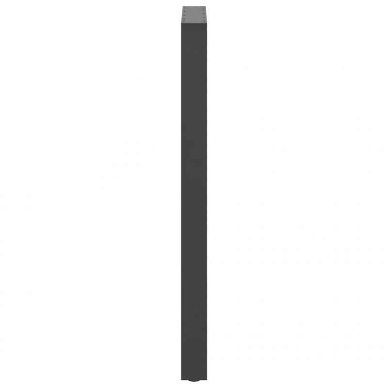 Nogi do stołu barowego Antracyt 2 szt. 60x(110-111) cm Stal