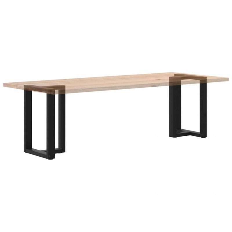 Nogi do stołu jadalnego w kształcie litery T 2 szt. Czarne 60x35x(72-73) cm Stal