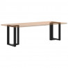 Nogi do stołu jadalnego w kształcie litery T 2 szt. Czarne 60x35x(72-73) cm Stal