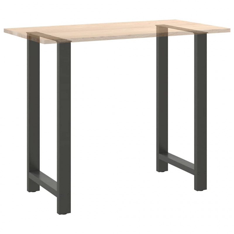 Nogi do stołu barowego Antracyt 2 szt. 60x(110-111) cm Stal