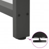 Nogi do stołu barowego Antracyt 2 szt. 60x(110-111) cm Stal