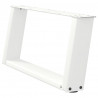 Nogi do stolika kawowego w kształcie litery U 2 szt. Białe 60x(30-31) cm Stal