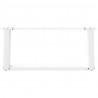 Nogi do stolika kawowego w kształcie litery U 2 szt. Białe 60x(30-31) cm Stal