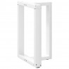 Nogi do stołu jadalnego w kształcie litery T 2 szt. Białe 60x35x(72-73) cm Stal