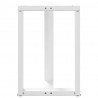 Nogi do stołu jadalnego w kształcie litery T 2 szt. Białe 60x35x(72-73) cm Stal