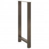 Nogi do stołu barowego Naturalna stal 2 szt. 60x(110-111) cm Stal