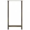 Nogi do stołu barowego Naturalna stal 2 szt. 60x(110-111) cm Stal